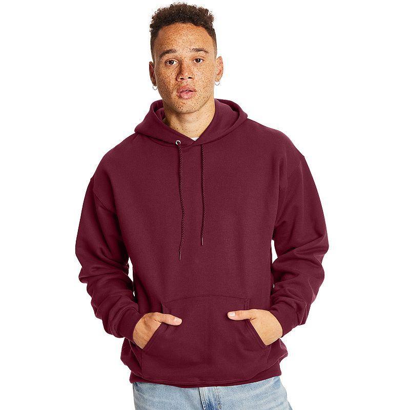 Mens Hanes Ultimate Fleece Pullover Hoodie Dark Brown Product Image