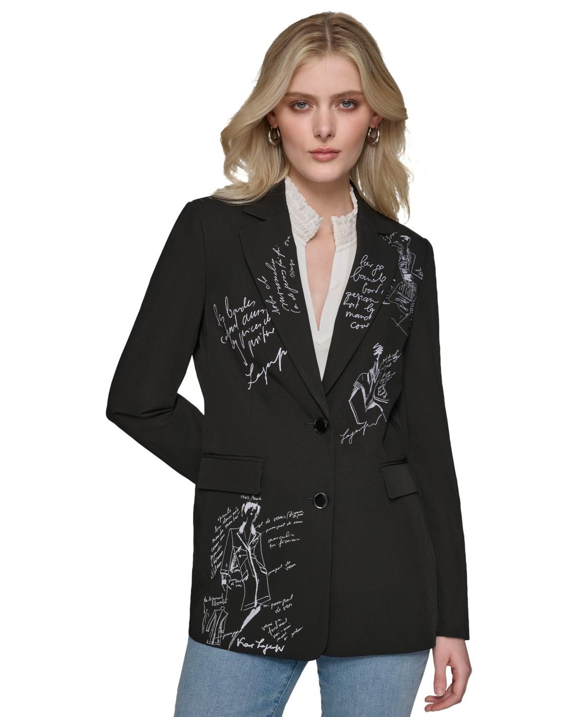 Women's Signature Script Blazer Product Image