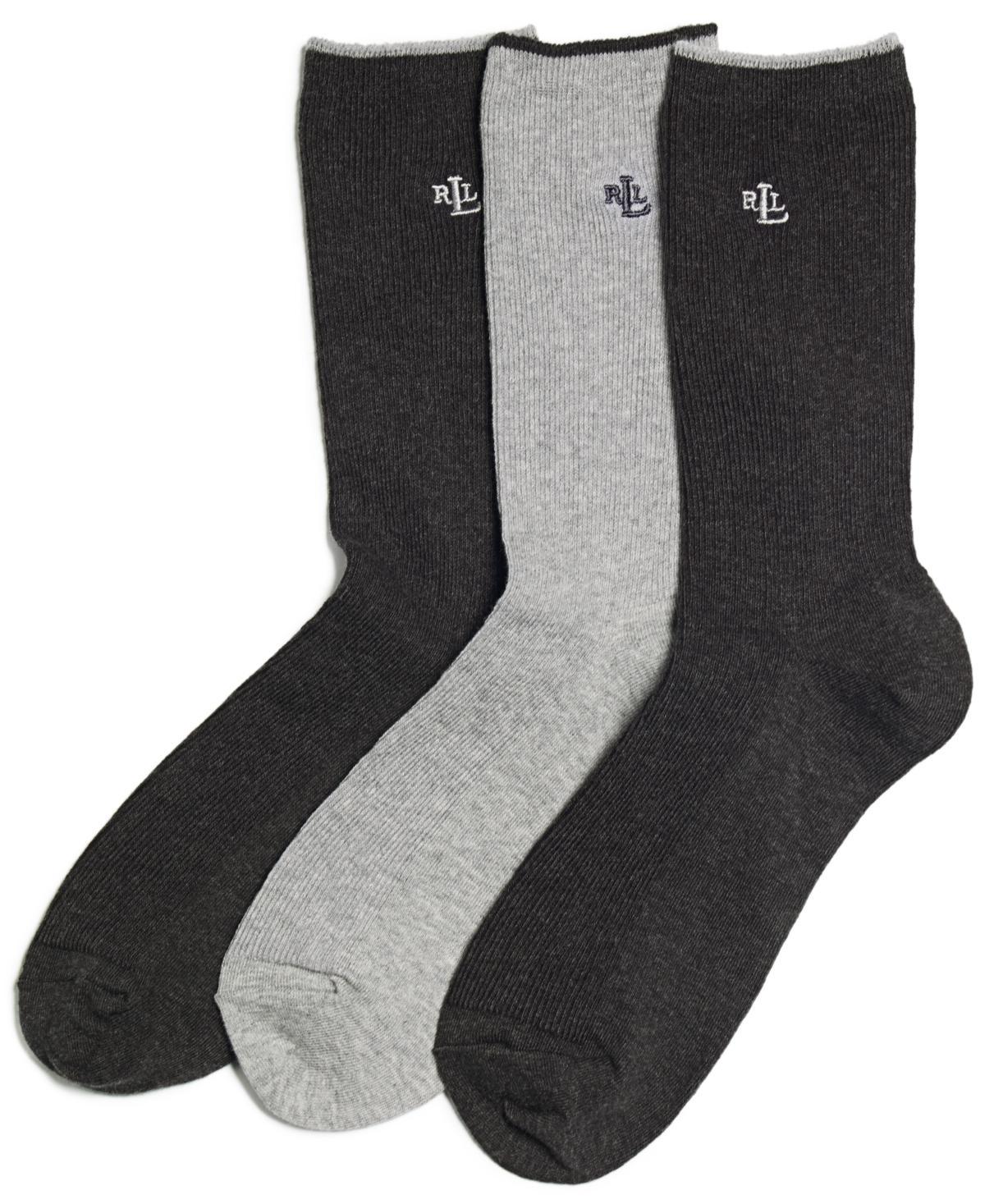 Lauren Ralph Lauren Womens Ribbed Cotton Trouser 3 Pack Socks Product Image