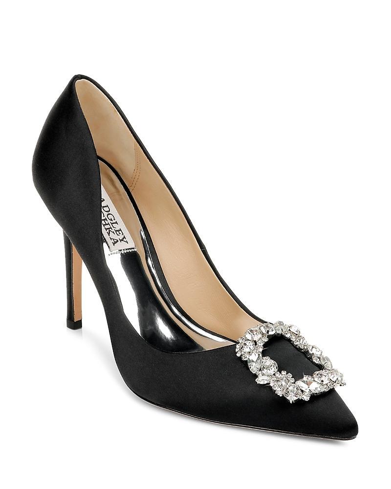 Badgley Mischka Womens Cher Crystal Buckle Pumps Product Image