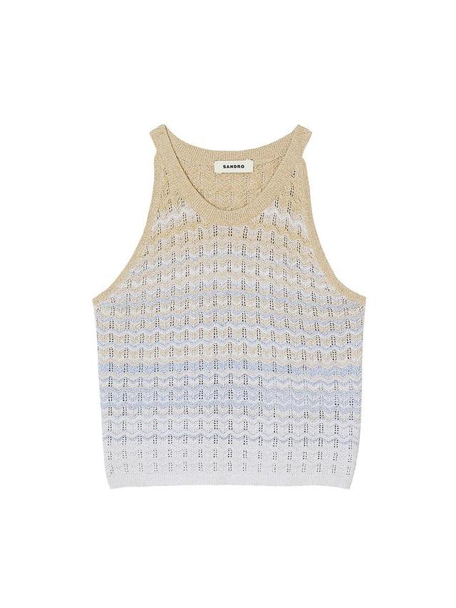 Womens Knit Crop Top Product Image