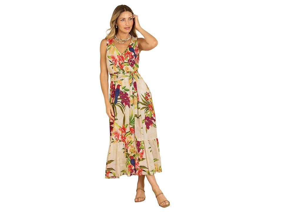 Tommy Bahama Villa Views Floral Print Sleeveless Maxi Dress Product Image