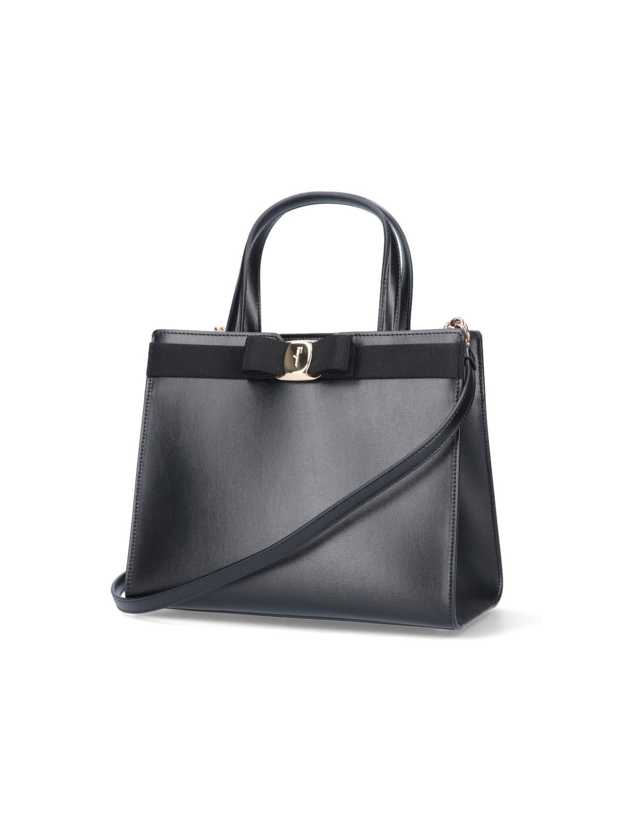 Bow Tote Bag In Black Product Image