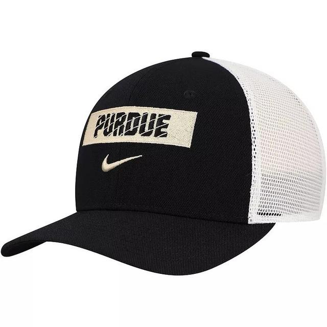 Mens Nike Purdue Boilermakers 2024/25 Sideline Rise Trucker Adjustable Hat Product Image