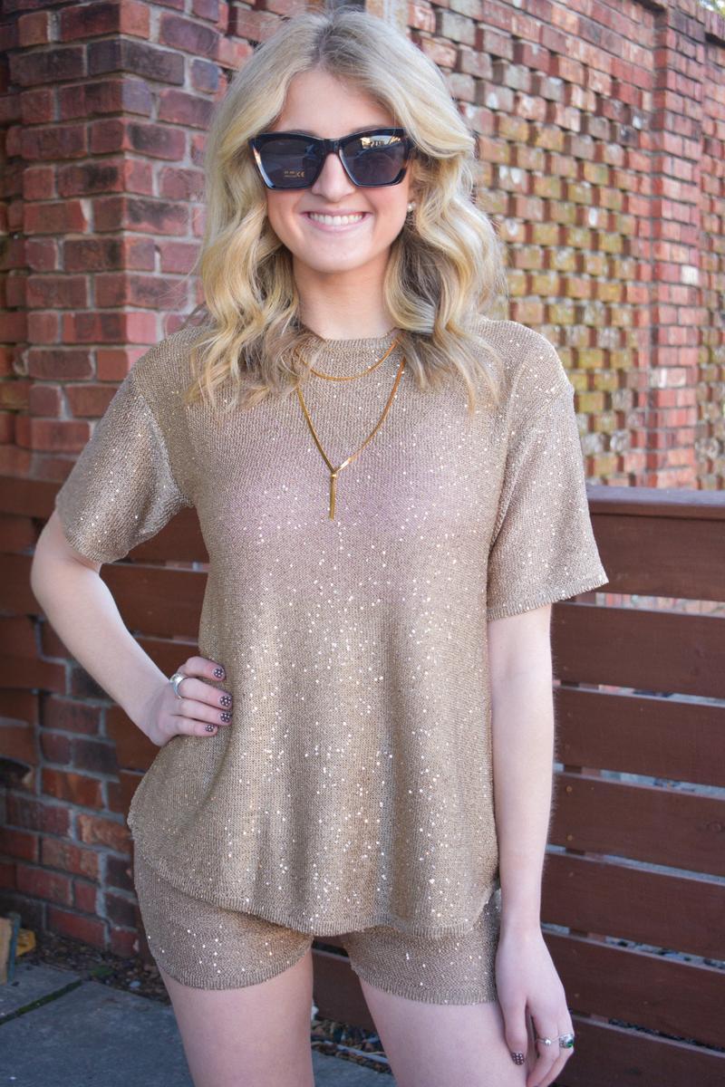 SS Sequin Knit Top product image