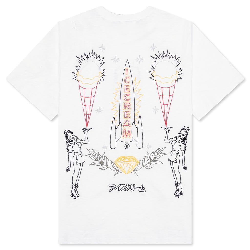 Chains S/S Oversized Tee - White Male Product Image