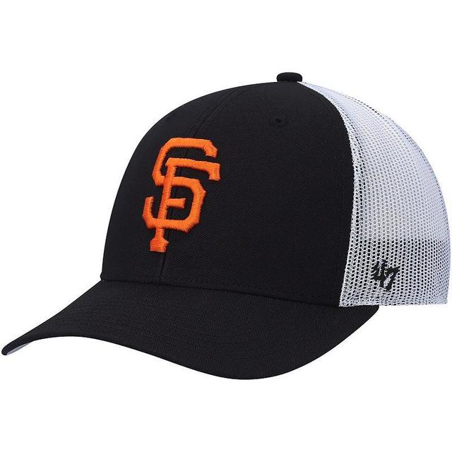 Mens 47 /White San Francisco Giants Primary Logo Trucker Snapback Hat Product Image