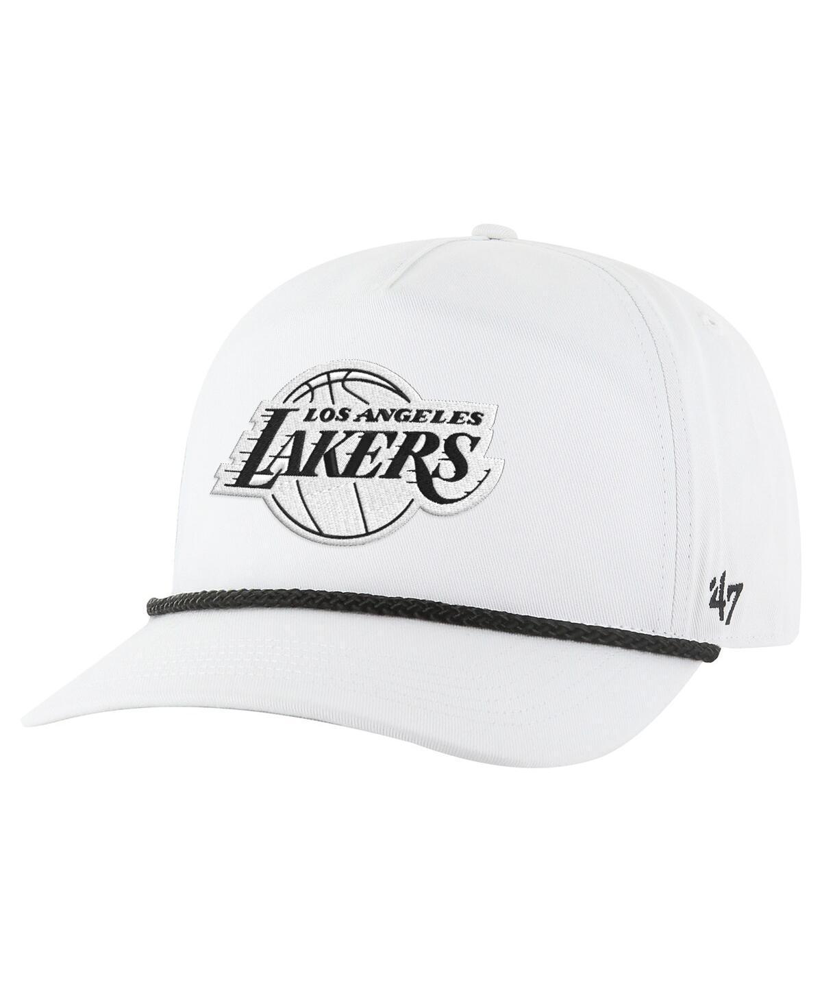 47 Brand Mens White Los Angeles Lakers Rope Hitch Adjustable Hat Product Image