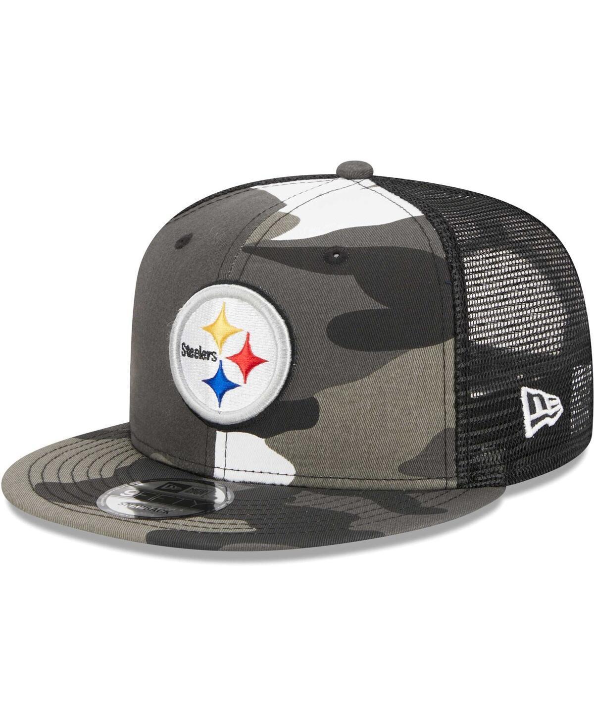 Mens New Era Urban Camo Pittsburgh Steelers 9FIFTY Trucker Snapback Hat Product Image