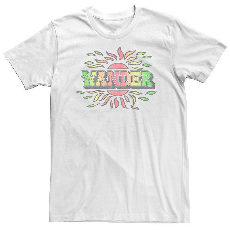 Big & Tall Wander Graphic Tee, Mens, Size: Large Tall, White Product Image