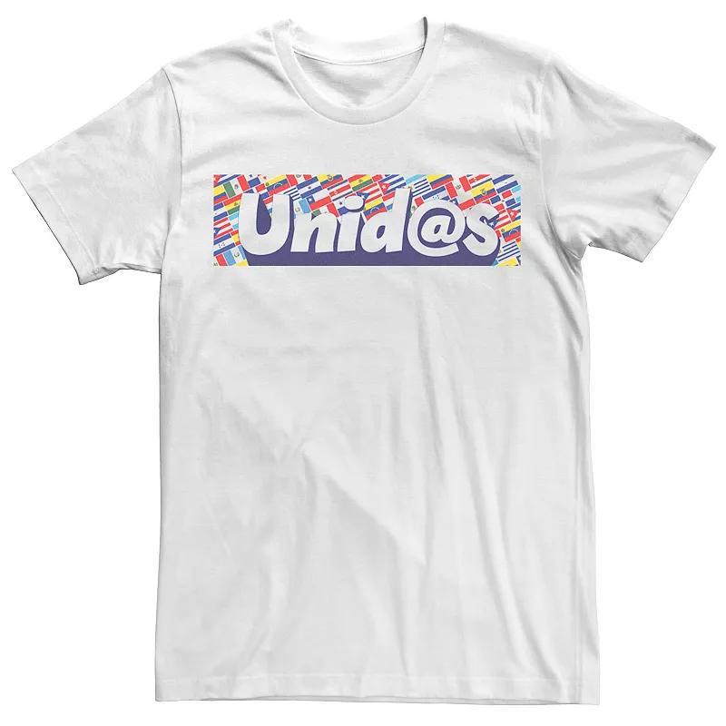 Mens Gonzales Unidas Colorful Bordered Text Tee White Product Image