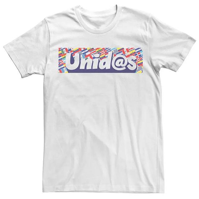 Mens Gonzales Unidas Colorful Bordered Text Tee White Product Image