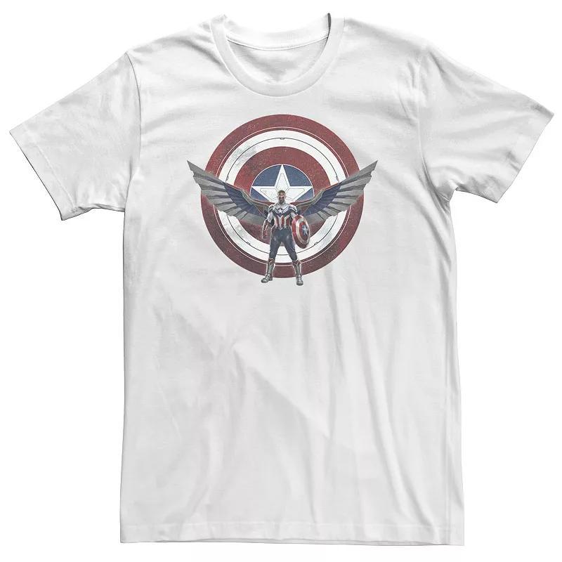 Big & Tall Marvel The Falcon And The Winter Soldier Captain America Shield Wings Tee, Mens Product Image