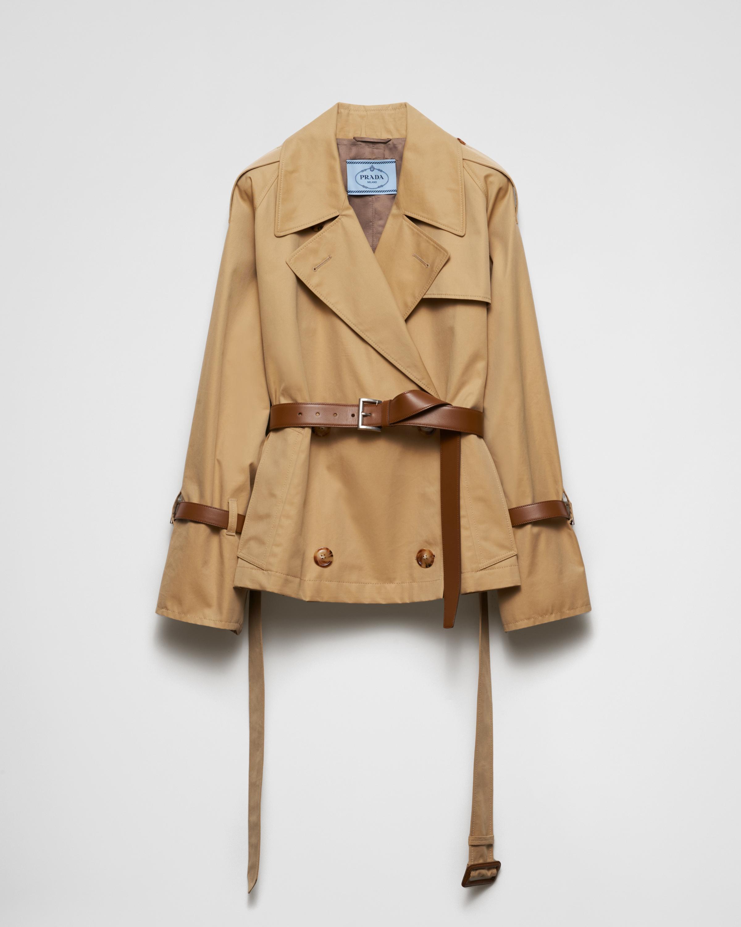 Cotton twill trench jacket product image