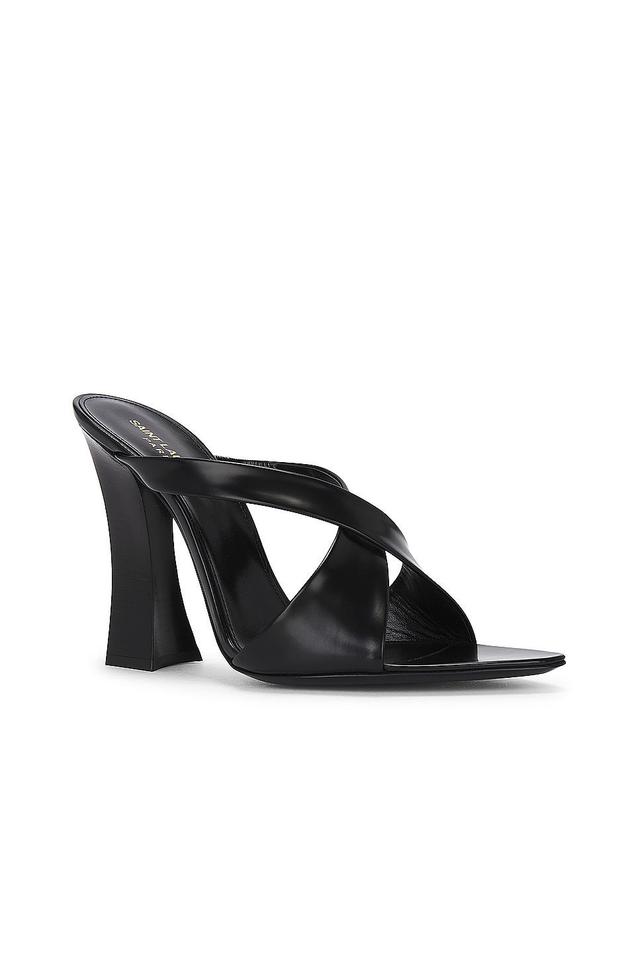 Saint Laurent Eva Mule Sandal in Black Product Image