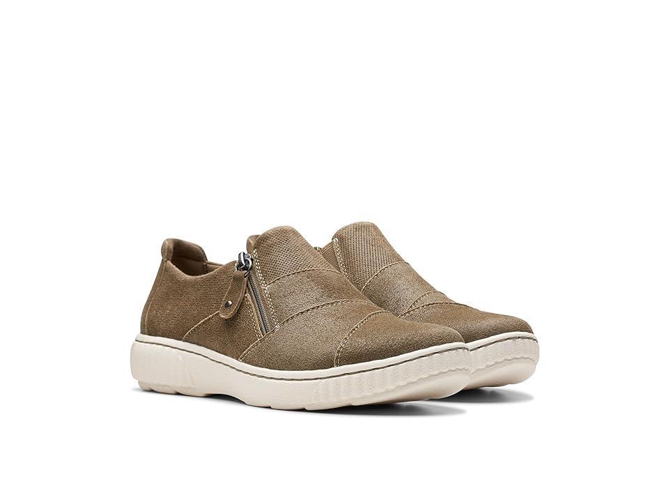 Clarks Caroline Grace Suede) Women's Flat Shoes Product Image