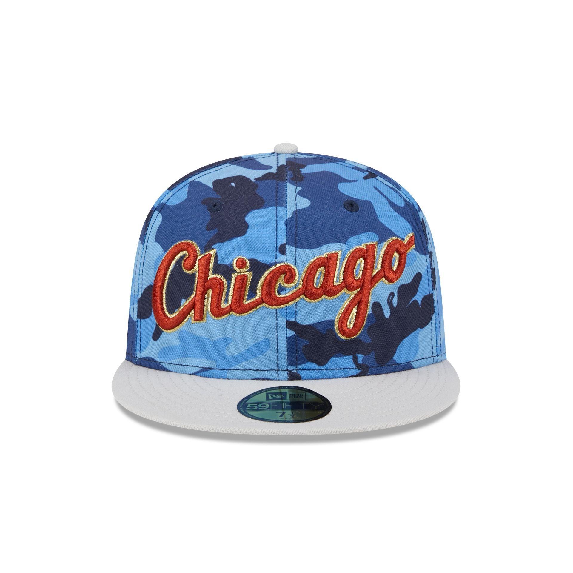 Chicago White Sox Blue Camo 59FIFTY Fitted Hat Male Product Image