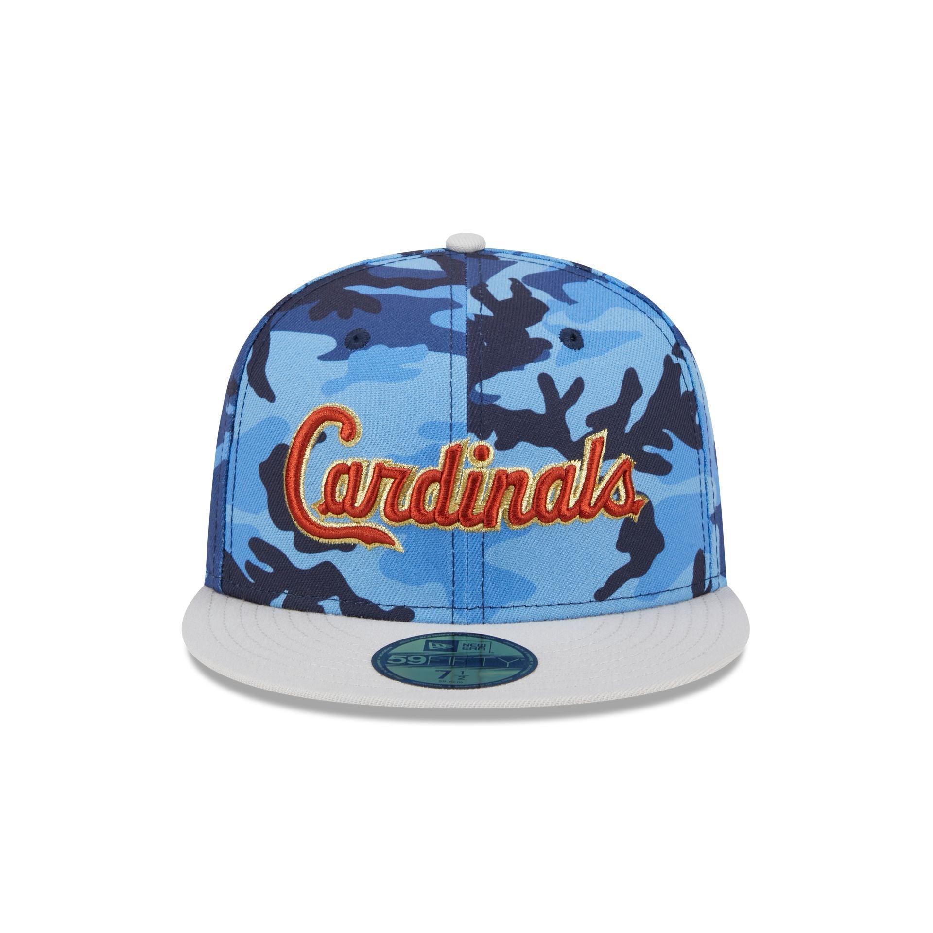 St. Louis Cardinals Blue Camo 59FIFTY Fitted Hat Male Product Image