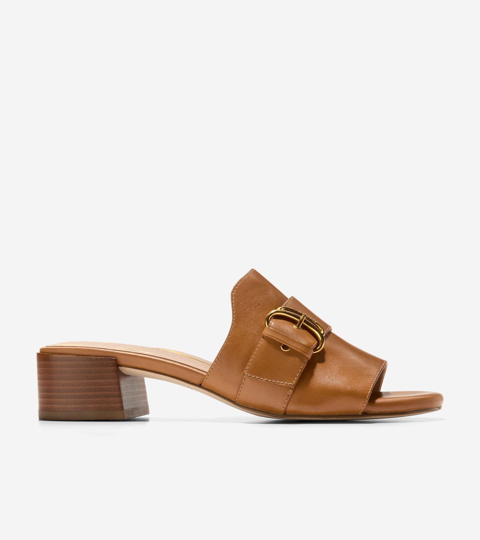 Cole Haan Womens Crosby Buckled Slide Sandals Product Image