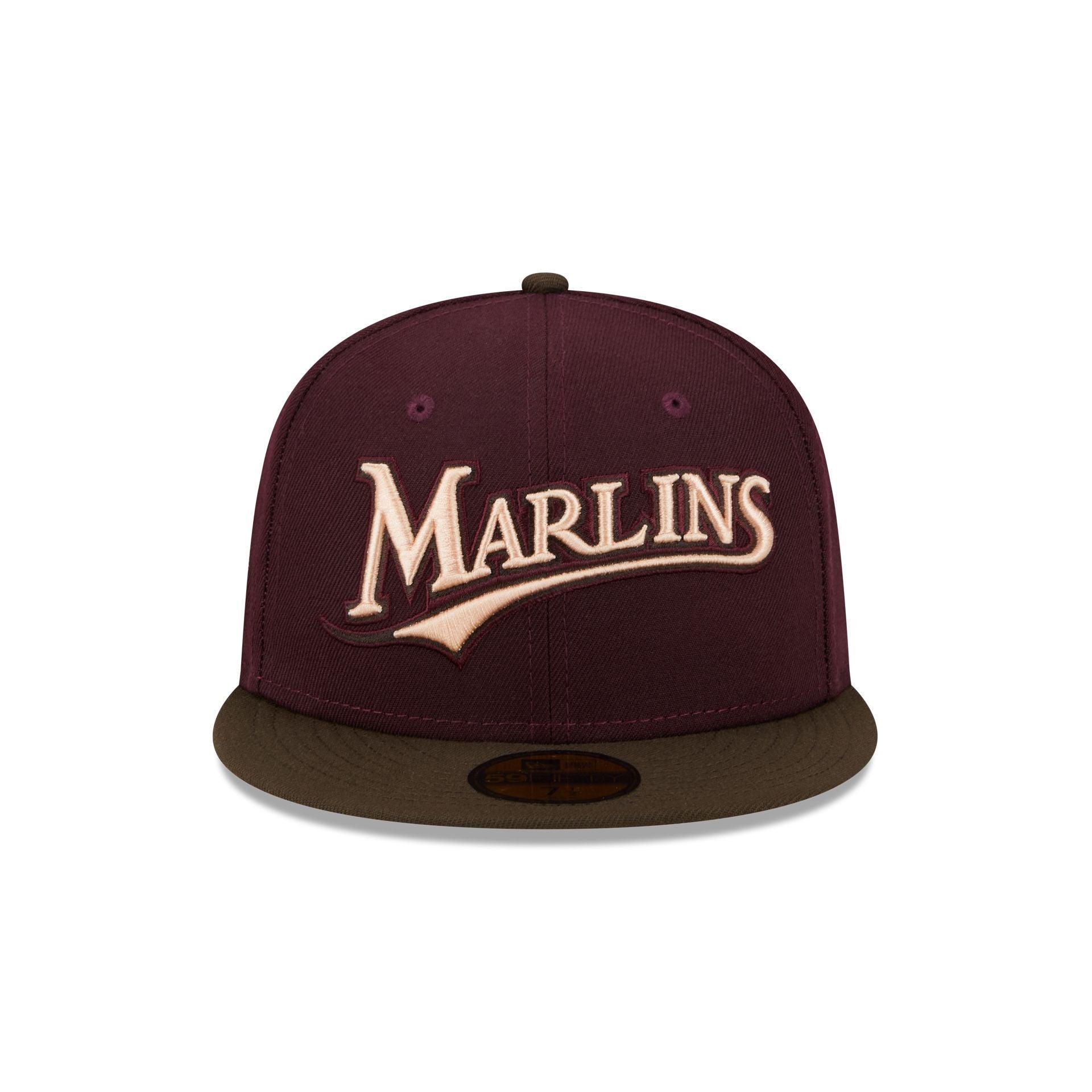 Miami Marlins Berry Chocolate 59FIFTY Fitted Hat Male Product Image