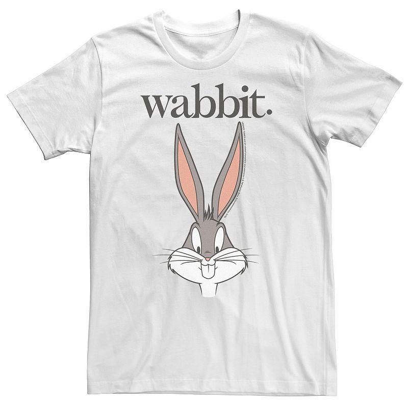 Big & Tall Looney Tunes Bug Bunny Wabbit Big Face Tee, Mens Product Image