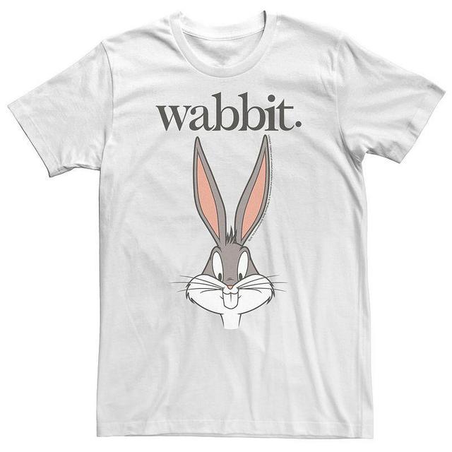 Big & Tall Looney Tunes Bug Bunny Wabbit Big Face Tee, Mens Product Image