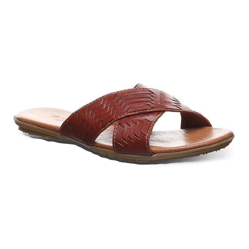 Bearpaw Ximena Womens Leather Slide Sandals Product Image