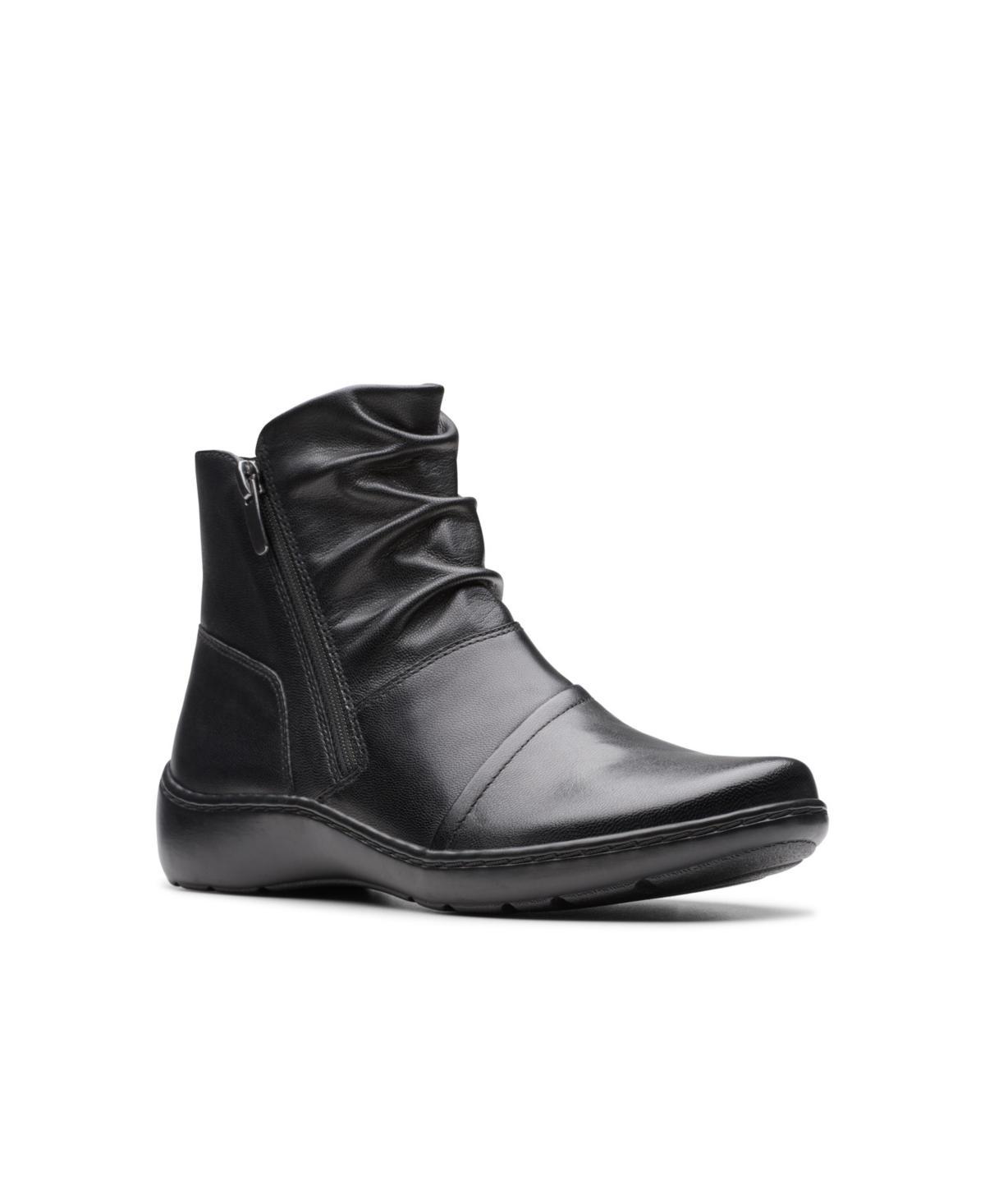 Clarks Cora Pace Leather) Women's Boots Product Image