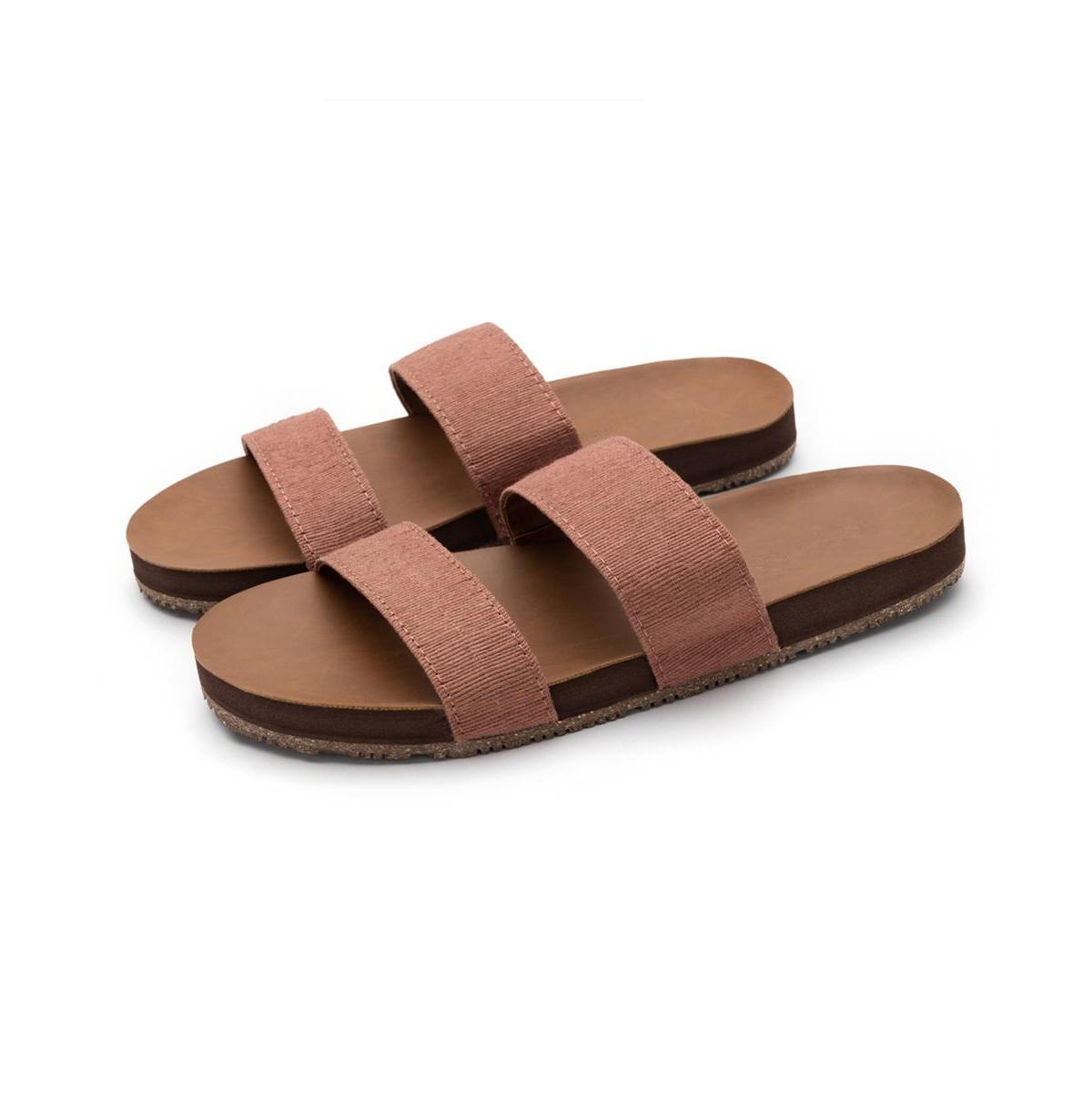 WomenS Zensole Vistas Faux Leather Double Strap Slide Sandals Product Image