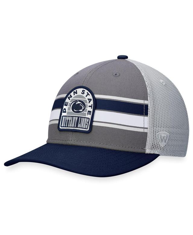 Mens Top of the World Gray Penn State Nittany Lions Aurora Trucker Adjustable Hat - Gray Product Image