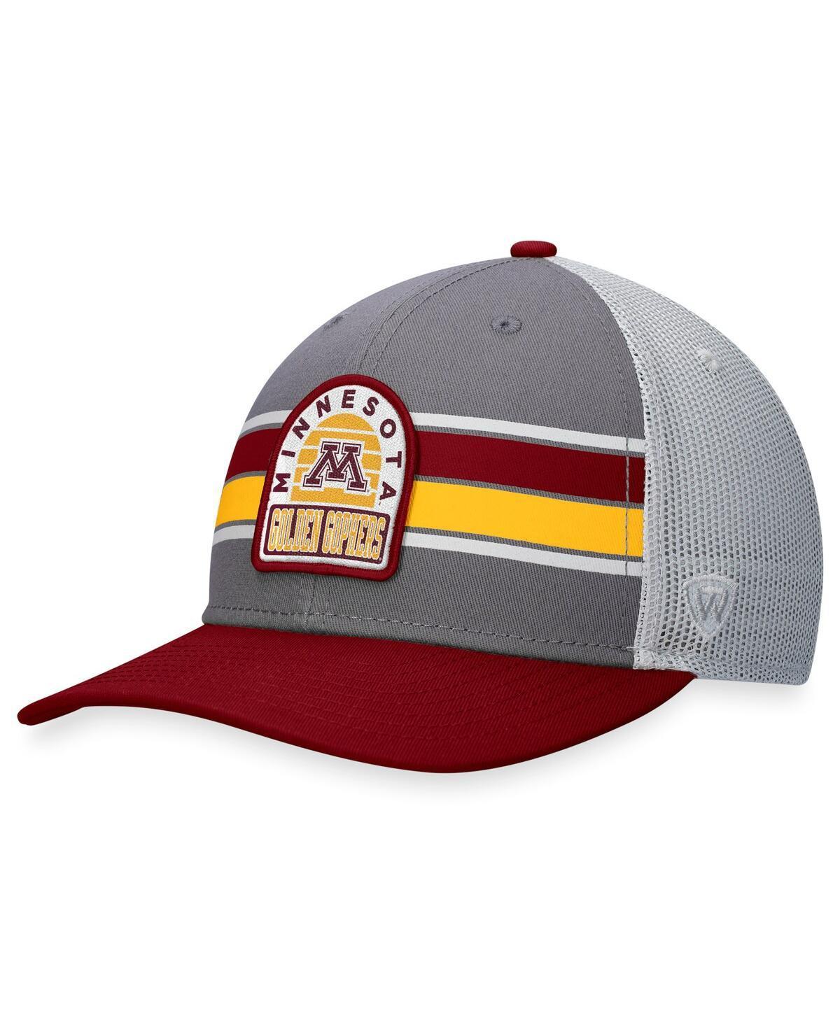 Mens Top of the World Gray/Maroon Texas A&M Aggies Aurora Trucker Adjustable Hat Product Image