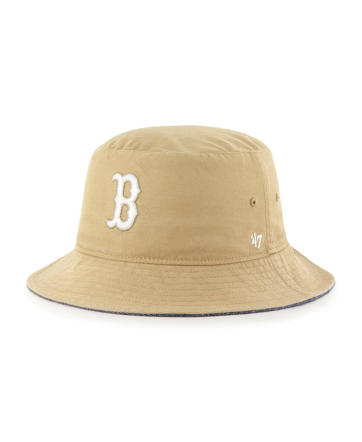 Mens 47 Khaki Boston Red Sox Chambray Ballpark Bucket Hat product image