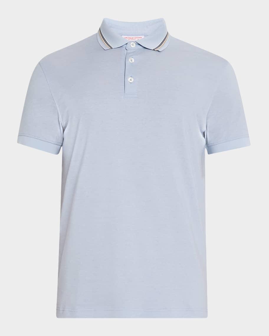 Mens Dominic Ribbon Tipping Polo Shirt Product Image