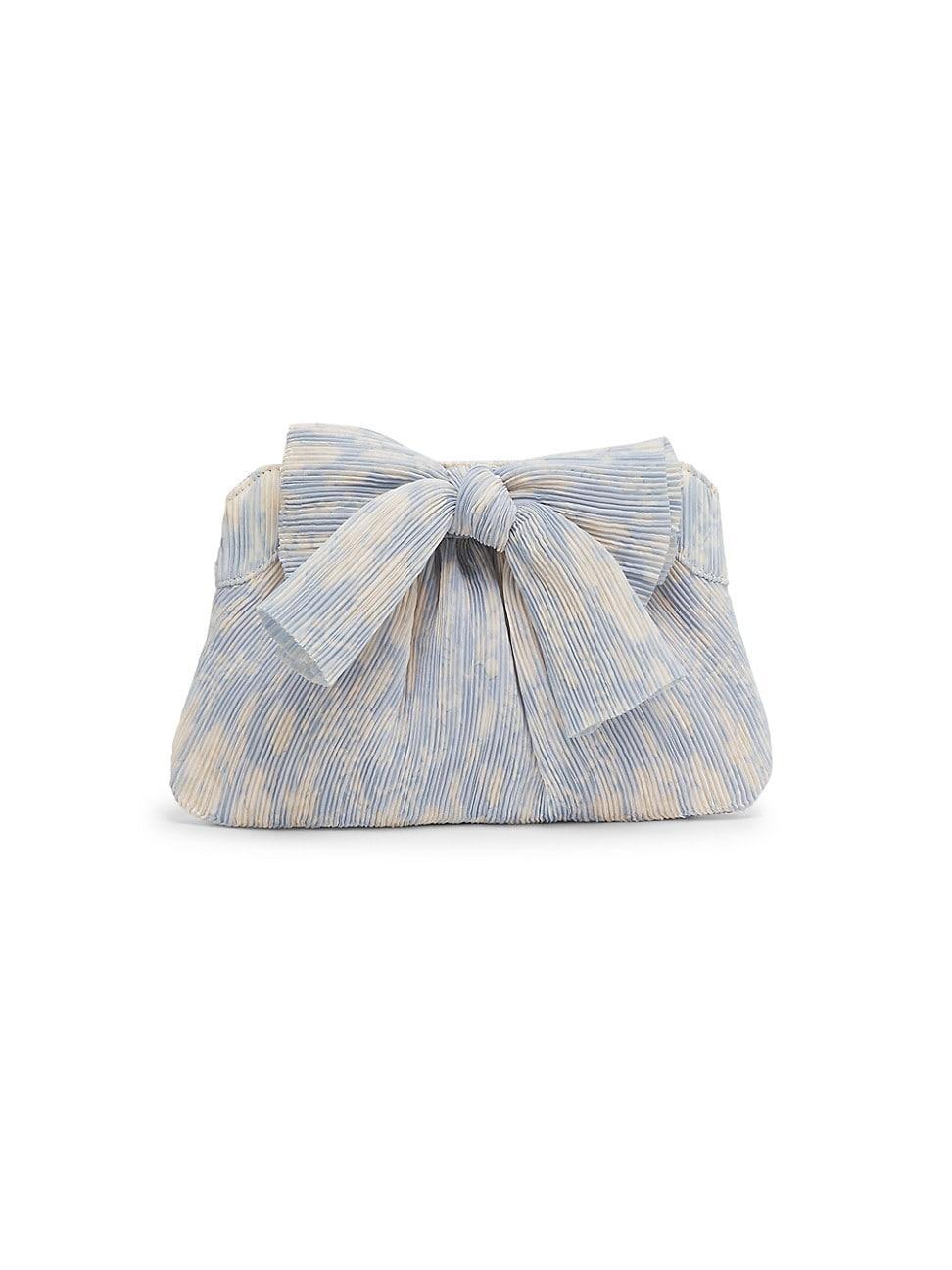 Womens Rayne Pleated Bow Frame Clutch Product Image