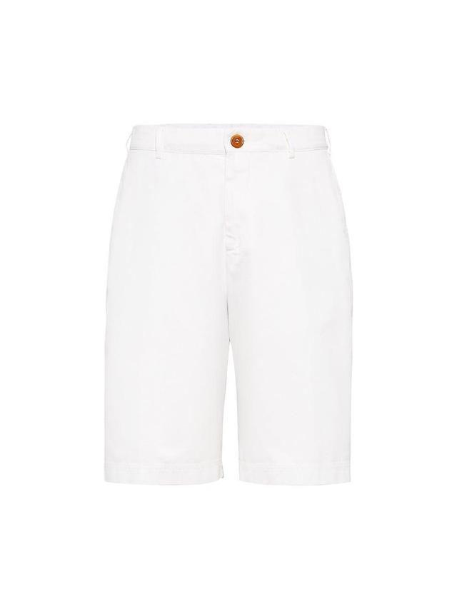 Mens Garment Dyed Basic Fit Bermuda Shorts Product Image