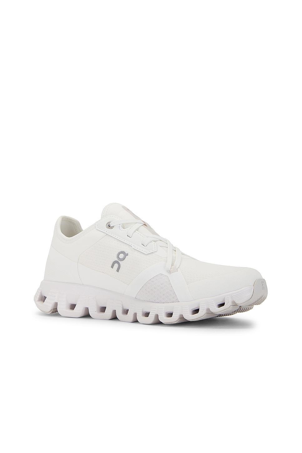 On Cloud X 3 Ad Sneaker in Undyed White & White - White. Size 5 (also in ). Product Image