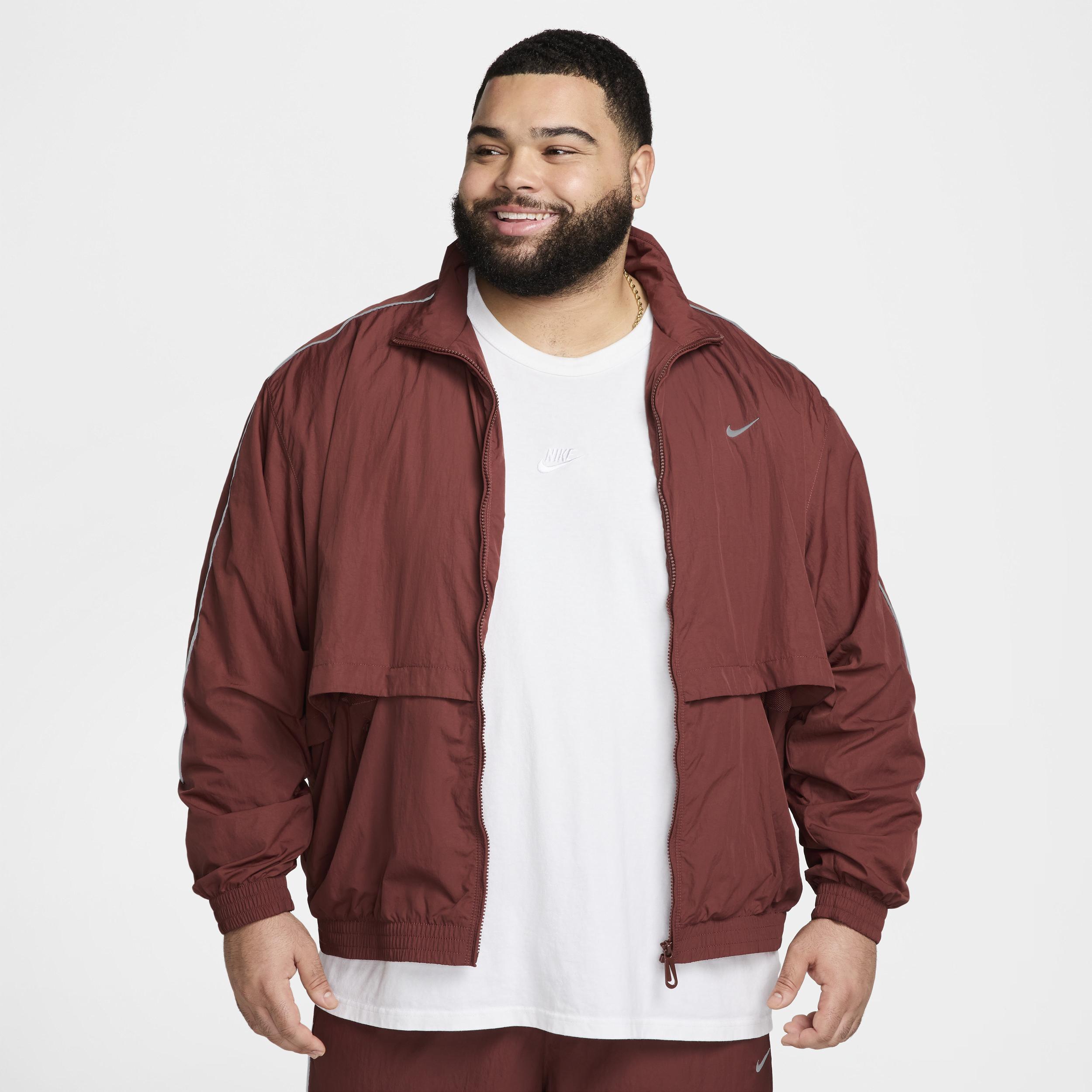 Men's Nike Sportswear Solo Swoosh Woven Track Jacket Product Image