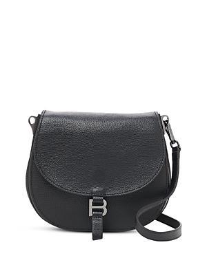 Womens Baxter Leather Saddle Crossbody Bag Product Image