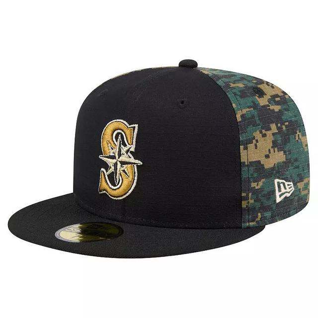 Mens New Era Seattle Mariners Digi Camo 59FIFTY Fitted Hat Product Image