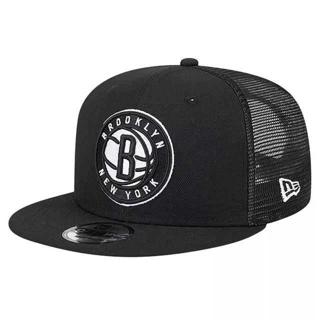 Mens New Era Brooklyn Nets Evergreen Meshback 9FIFTY Snapback Hat Product Image