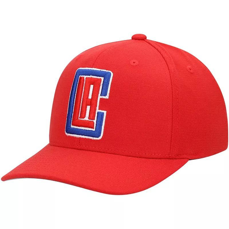 Mens Mitchell & Ness Red La Clippers Ground Stretch Snapback Hat Product Image