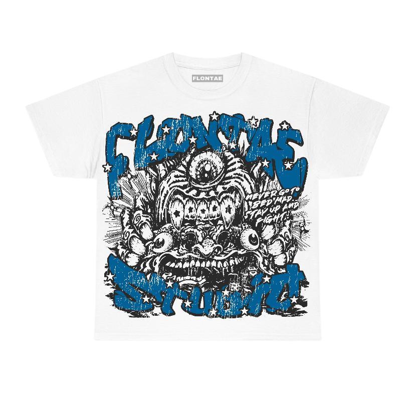 Military Blue 4s Flontae T-Shirt Seems Fair Graphic Product Image