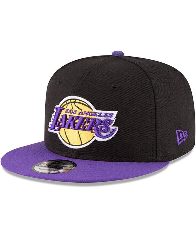 New Era Mens Los Angeles Lakers New Era Lakers QR 2T T/C Snapback - Mens Purple/Yellow Product Image