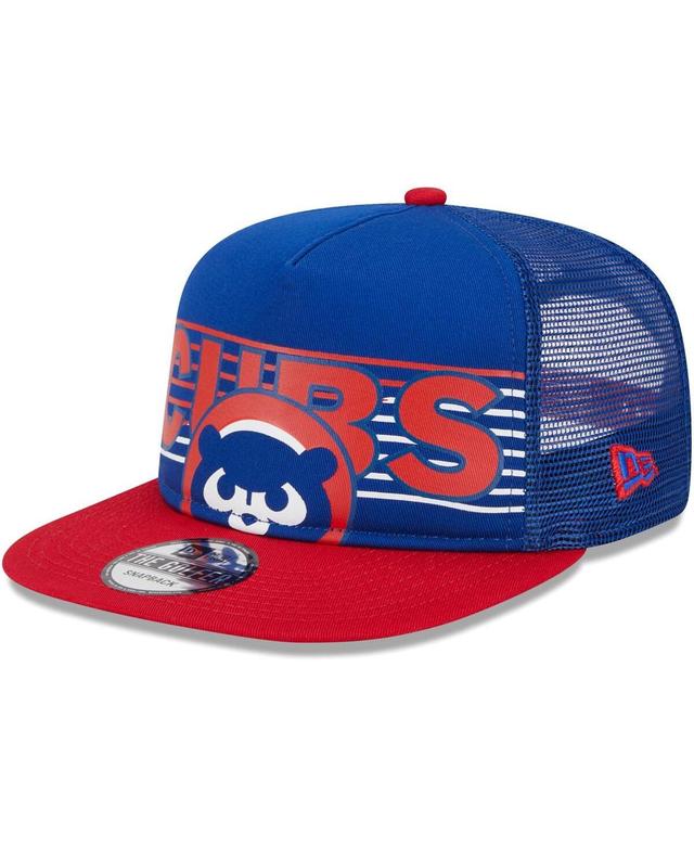 Mens New Era Royal Chicago Cubs Speed Golfer Trucker Snapback Hat Product Image