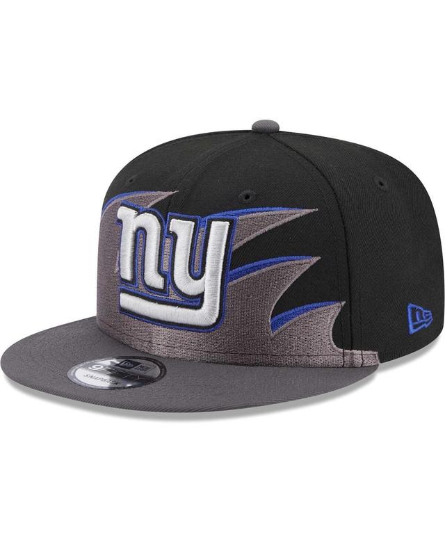 Mens New Era Black New York Giants Tidal Wave 9FIFTY Snapback Hat Product Image