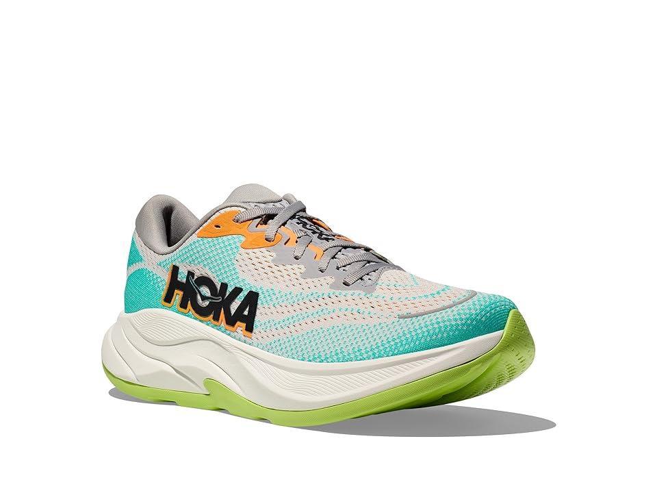 Hoka Men's Rincon 4 (Cosmic Grey/Electric Aqua) Men's Running Shoes Product Image