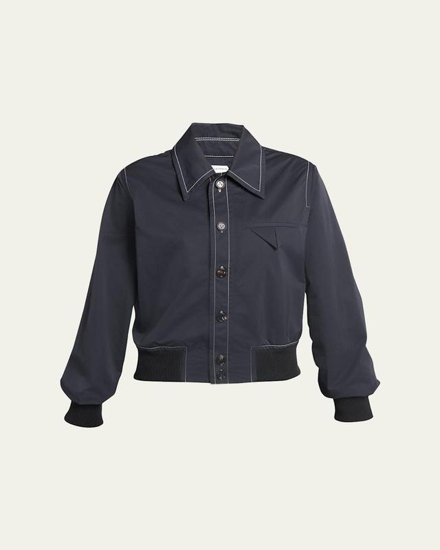 Tech Nylon Bomber Shirt Product Image