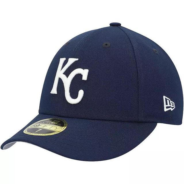 Mens New Era Kansas City Royals Oceanside Low Profile 59FIFTY Fitted Hat Blue Product Image