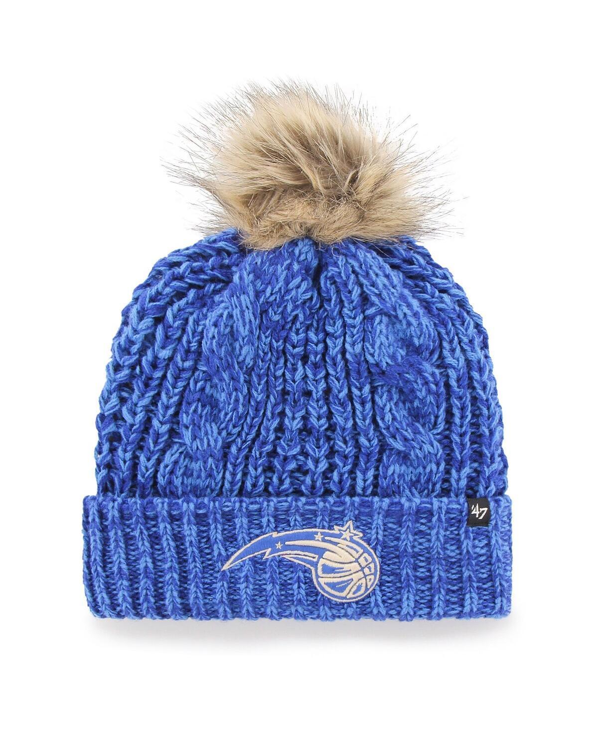 Womens 47 Blue Orlando Magic Meeko Cuffed Knit Hat with Pom Product Image