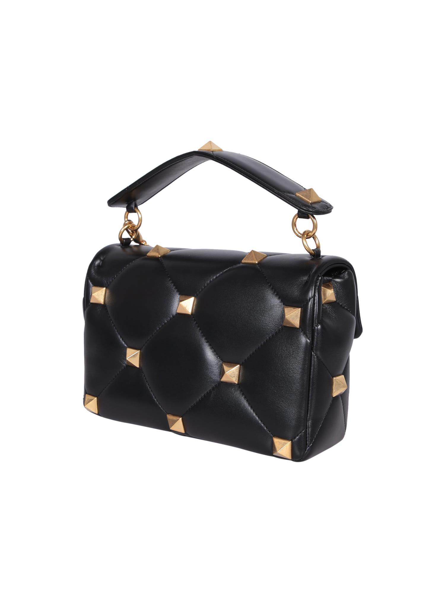 VALENTINO GARAVANI Roman Stud Black Bag Product Image